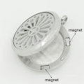 Stainless steel aroma diffuser,silver perfume locket pendant jewelry